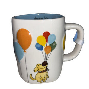Rae Dunn Disney UP Dug the Dog Dream Big with Balloons Coffee Mug NEW